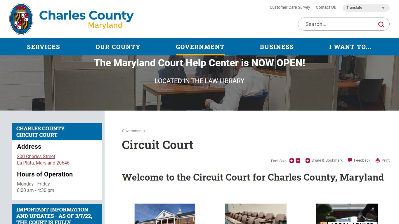 Circuit Court | Charles County, MD